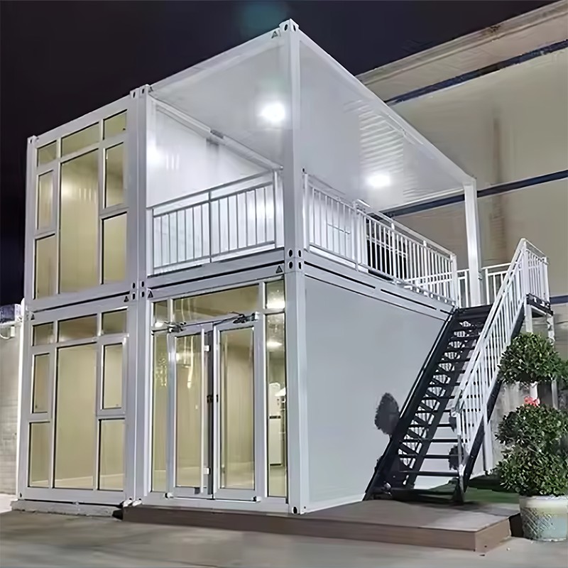 Rumah Kontainer Kaca Dua Lantai Rumah Kontainer Kaca Dua Lantai