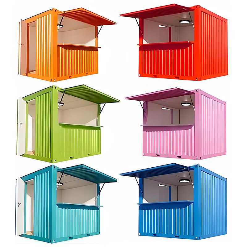 Toko Kontainer Kecil (Panel Dinding Bergelombang)