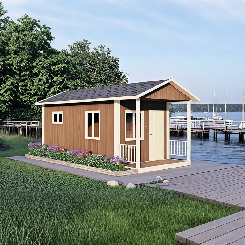 Rumah Kontainer Pitch Roof yang Dapat Dilepas